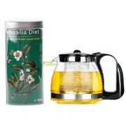 Ceai verde 100 G + ceainic infuzor 700 ML - Naturalia Diet, 